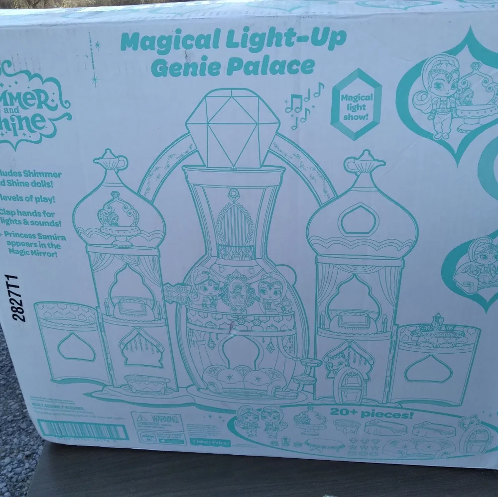 NIB Shimmer And Shine Magical Light Up Genie Palace See Video